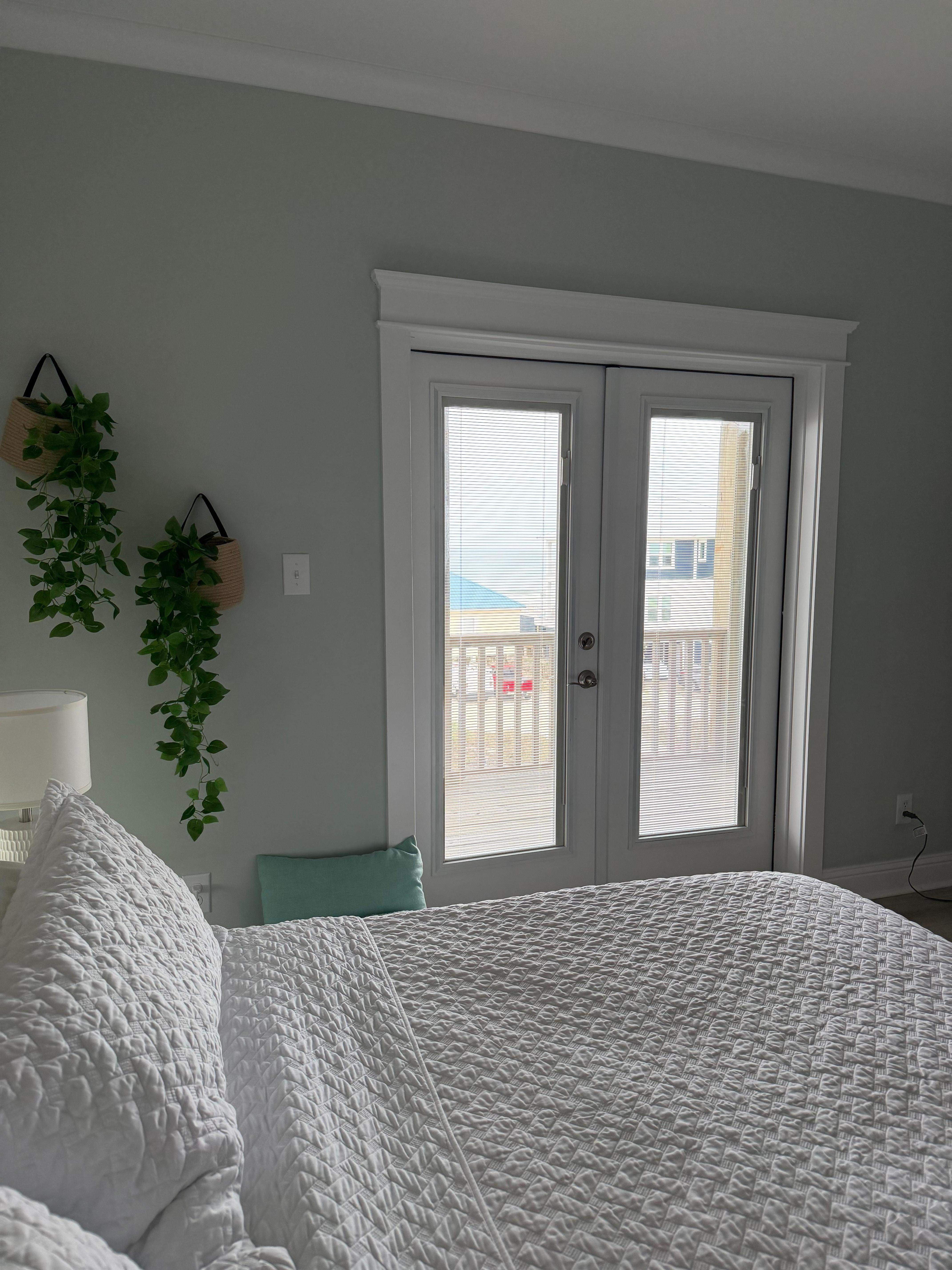 Beautiful ocean view from upstairs bedroom! 