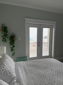 Beautiful ocean view from upstairs bedroom!