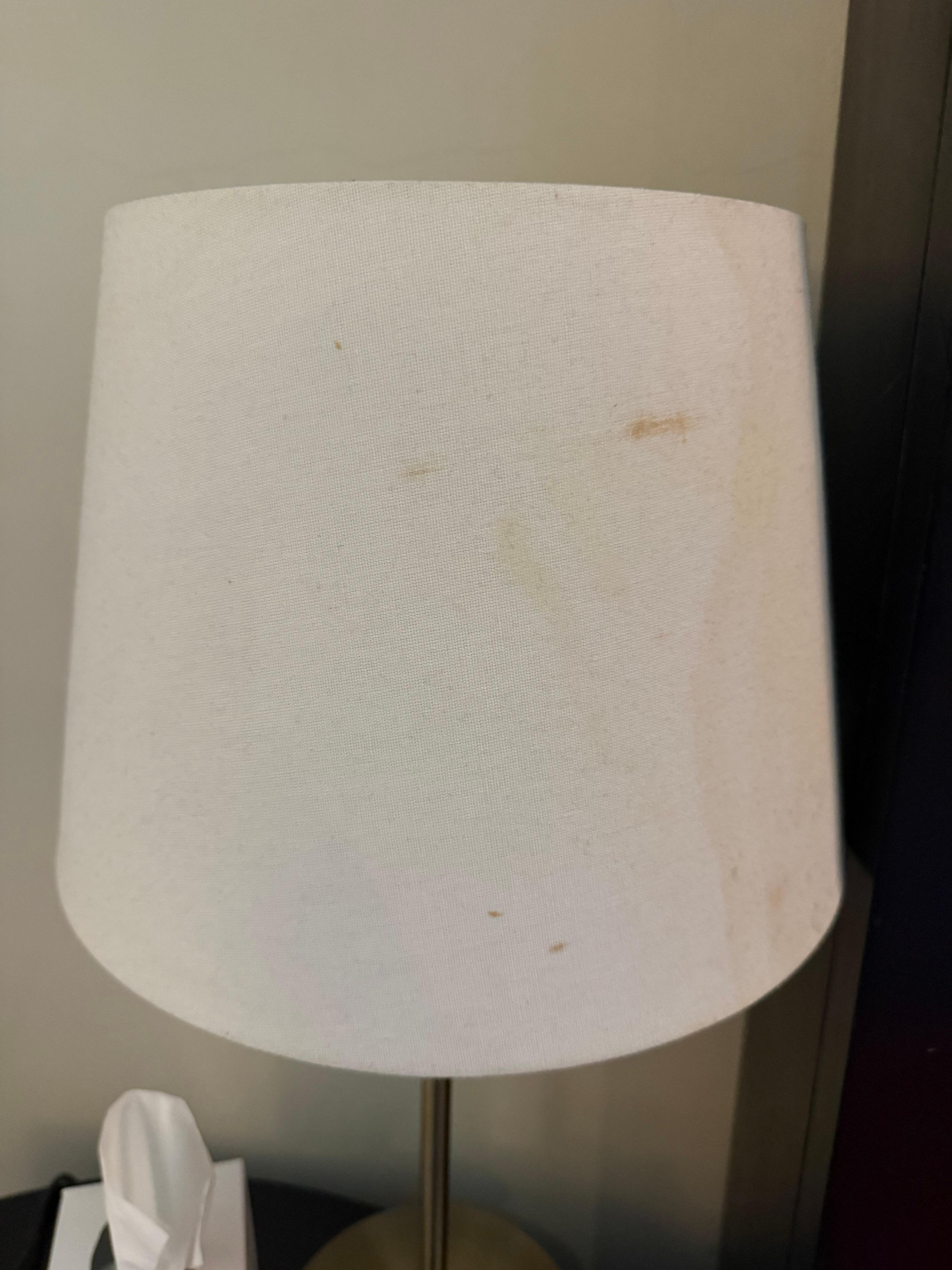 Dirty lamp shade 