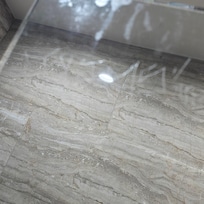 Etched shower and missing shower door