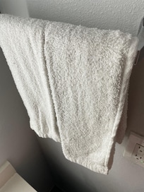 Towels were worn and dingy