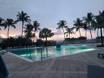 Quiet work space at pool after hours