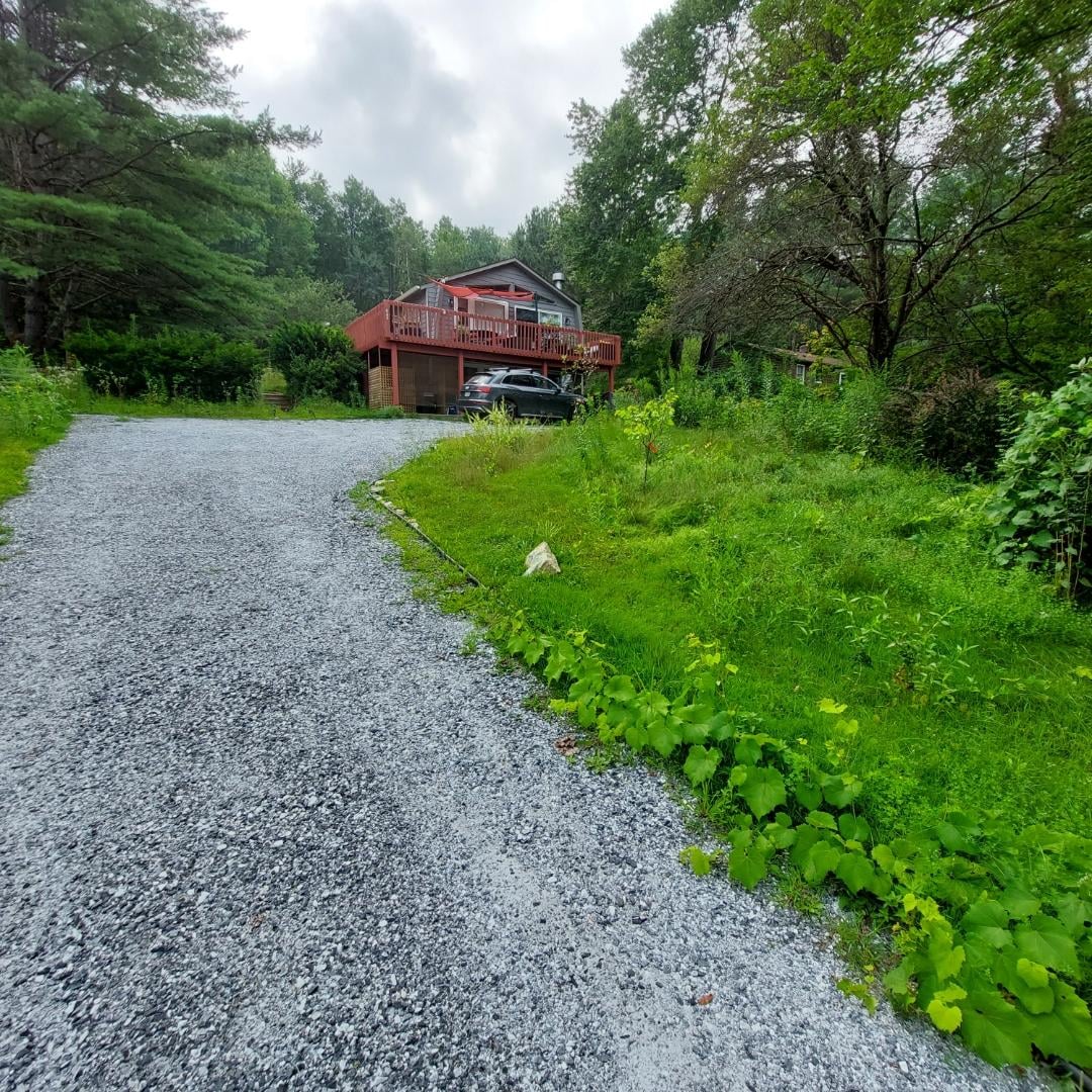 View at foot of driveway