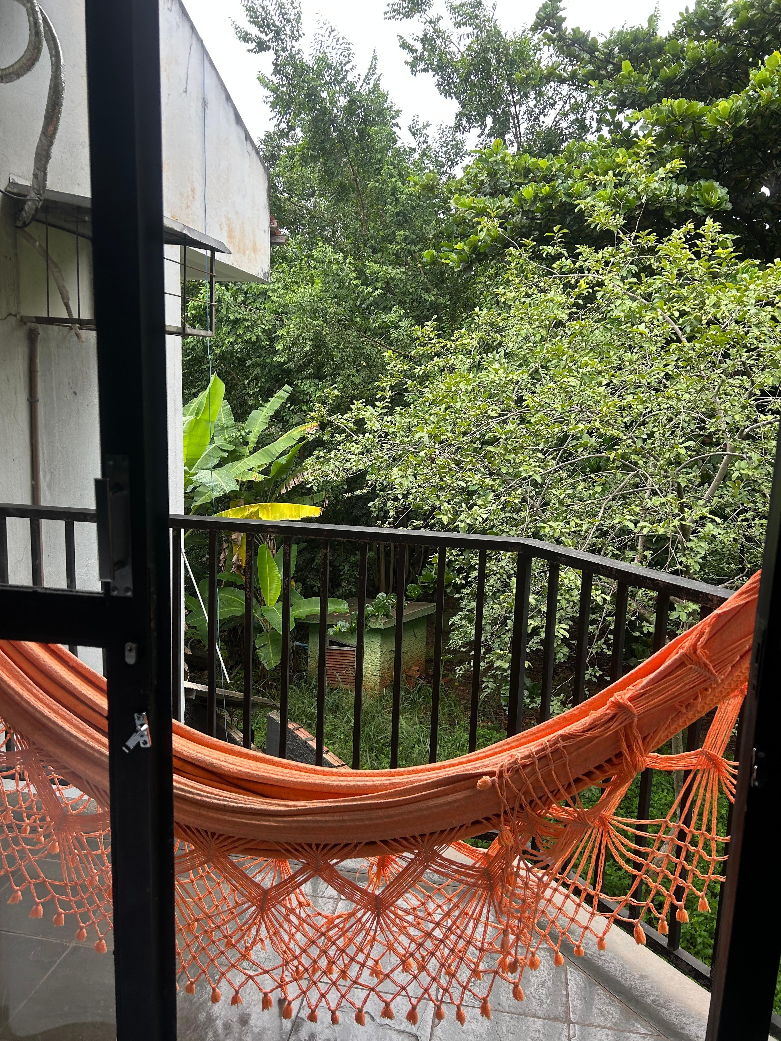 Balkon mit Hängematte 