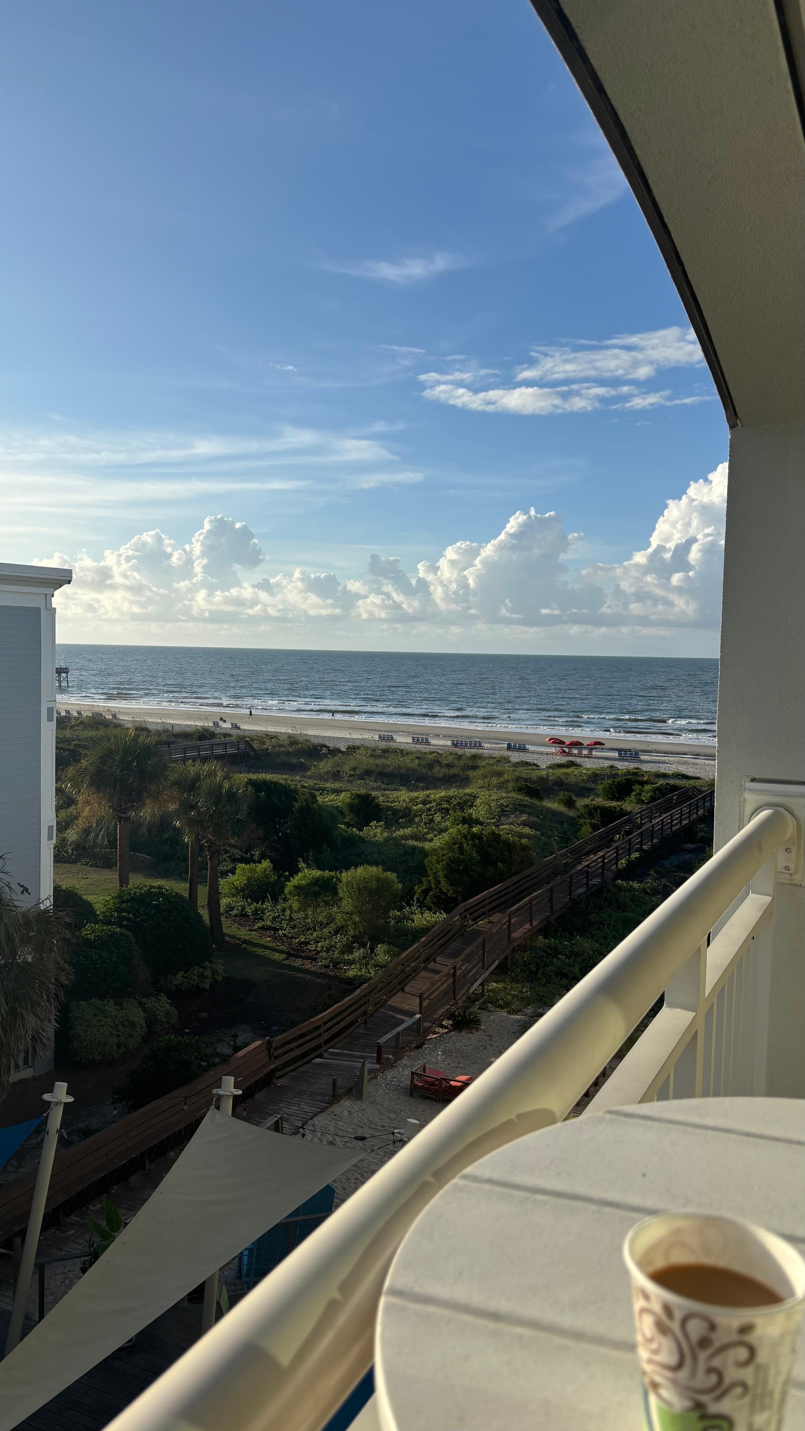 view from room (partial ocean view)