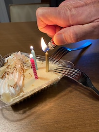 In room birthday cake