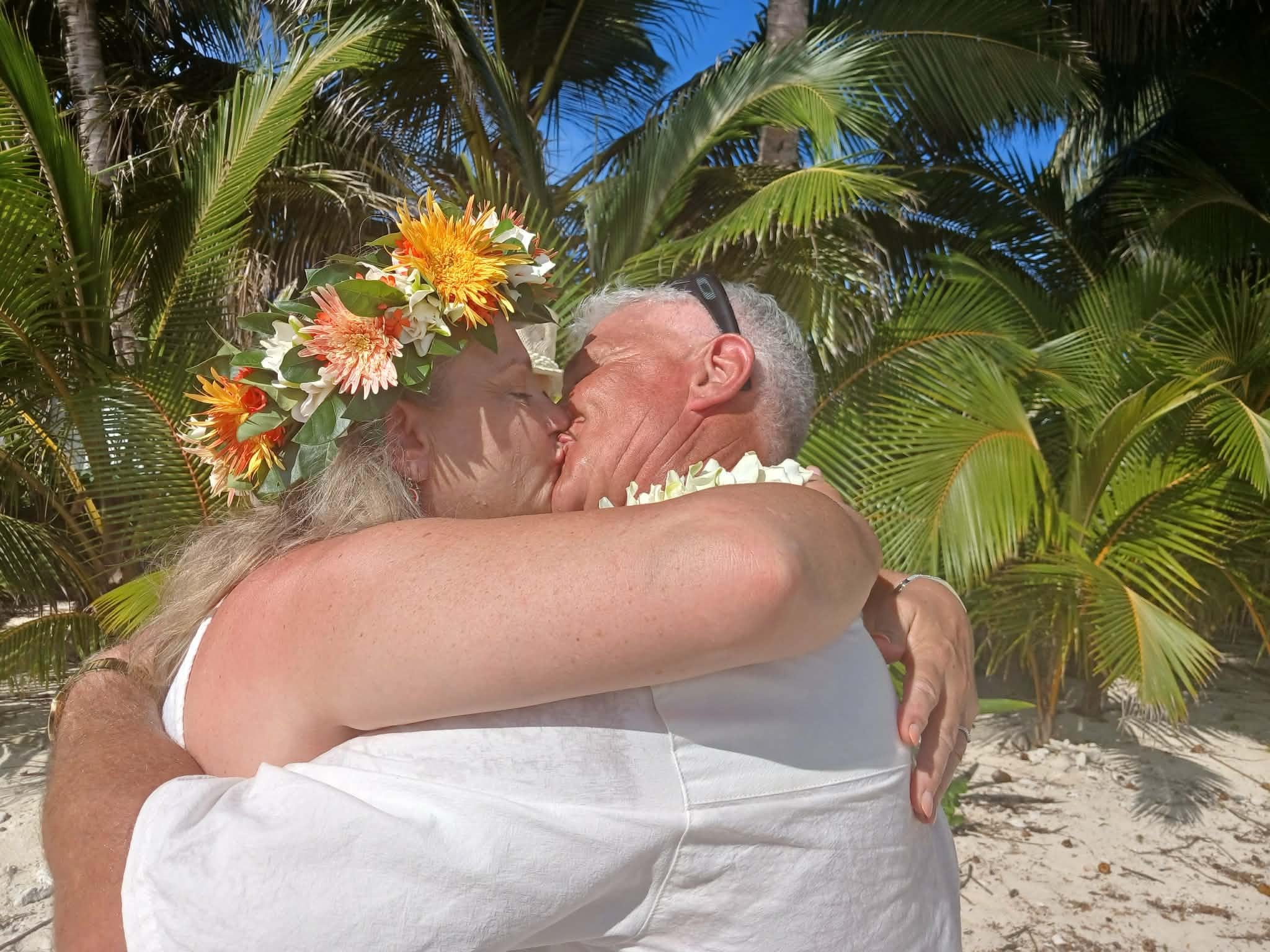 We got married on the beach across the road it was beautiful 