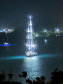 Boat in Harbor- shot from pool deck