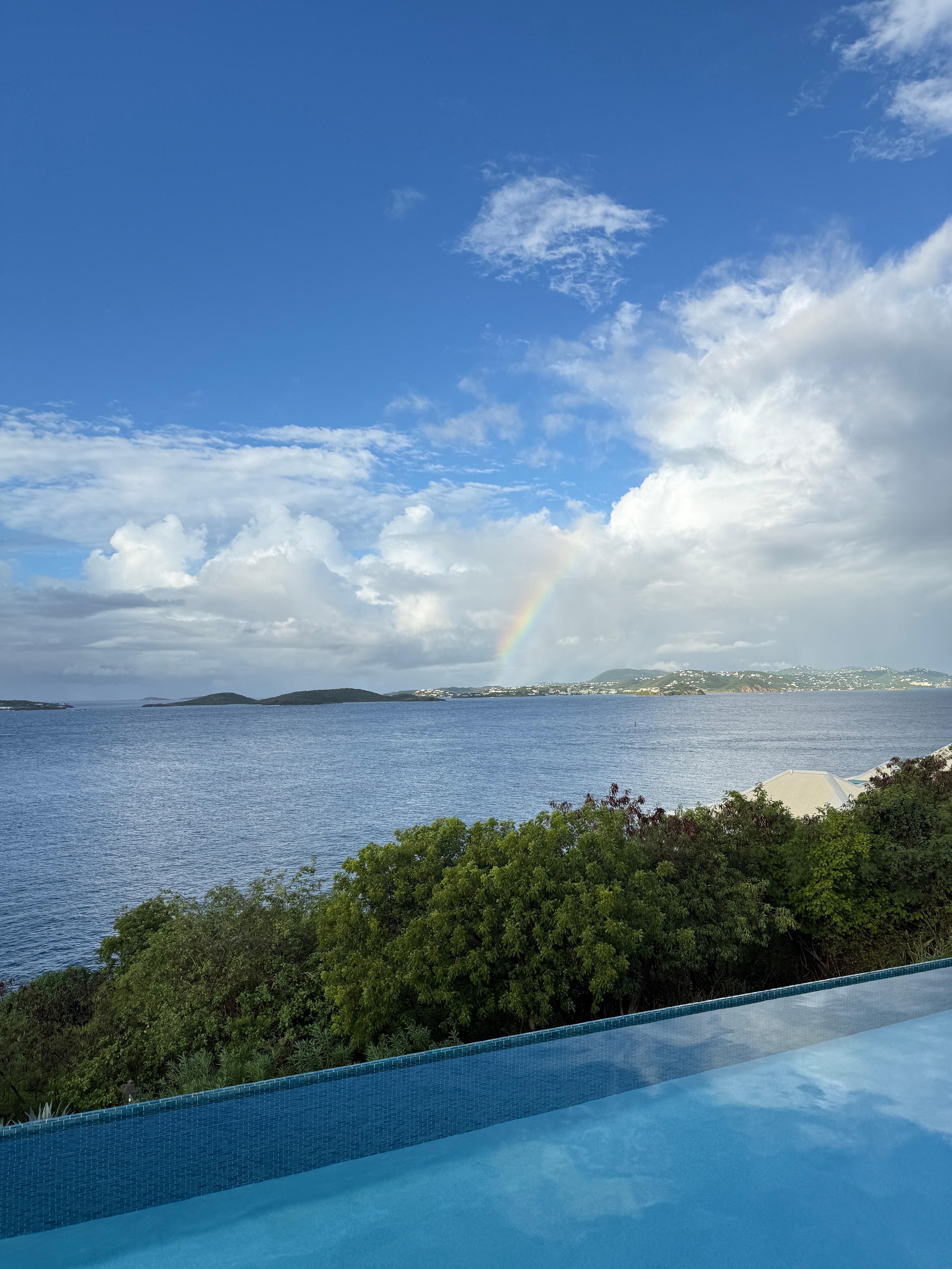Spectacular pool with a view.