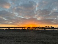 Sunrise view from patio.