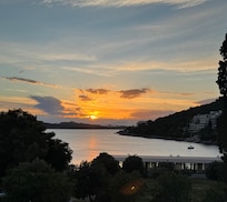 Sunset view from our balcony.