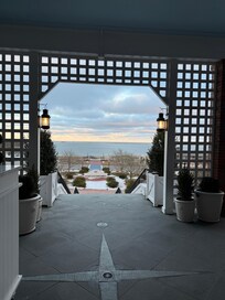 Looking out to the ocean from the front porch