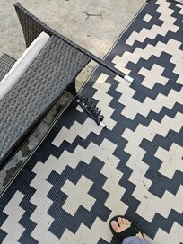 Outdoor couch broke the first time a guest sat down...