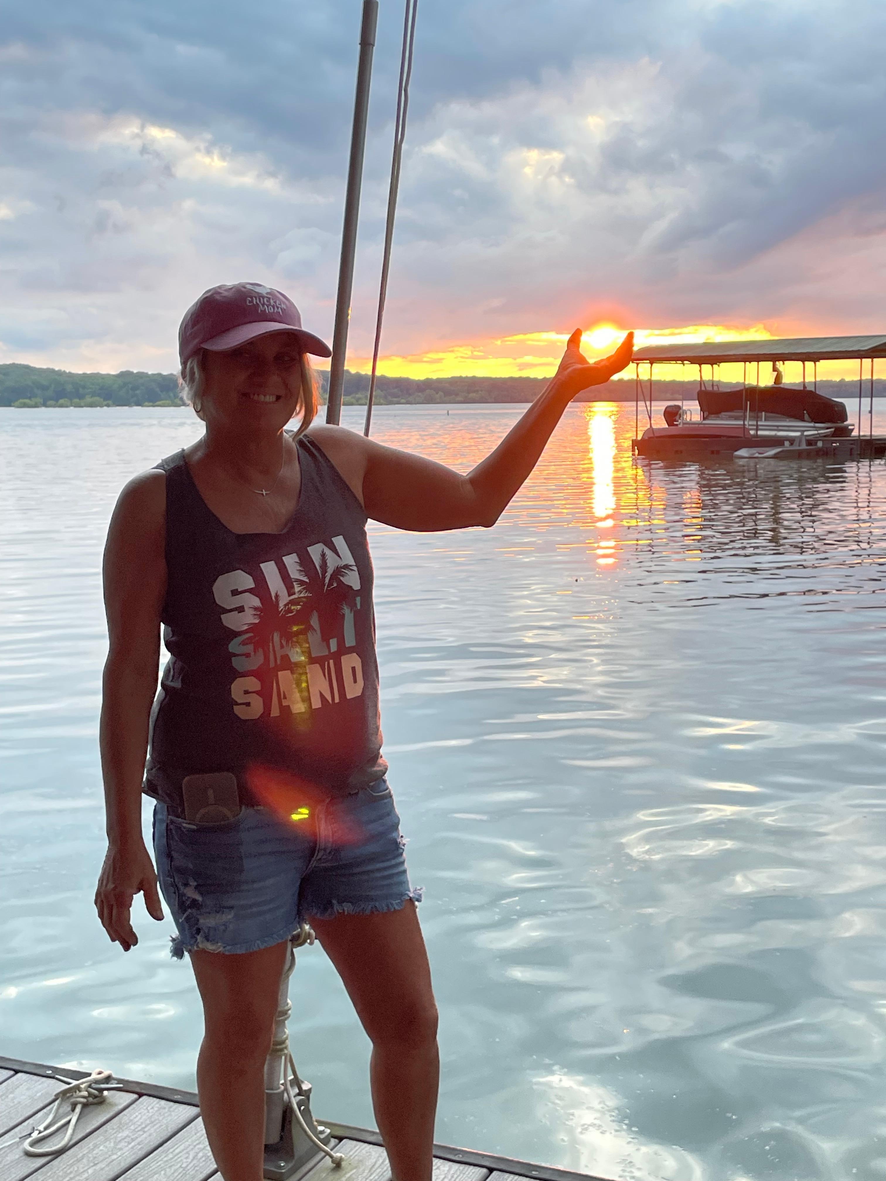 Sunset off the dock  views don’t get any better than this in Kentucky!!! 