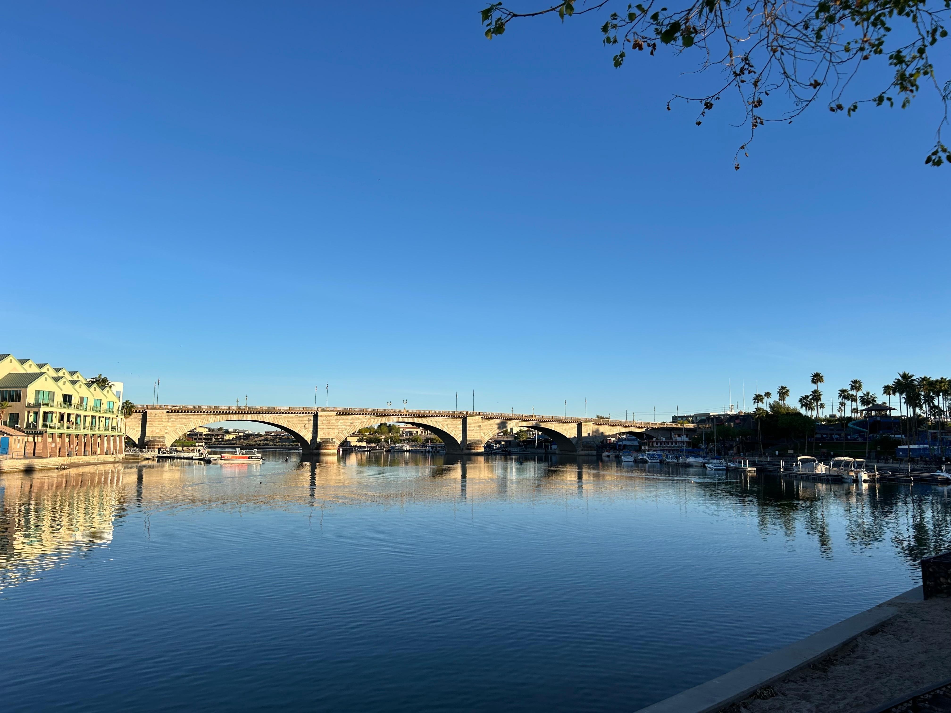 View of London bridge from Rotary park 