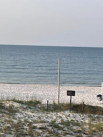 Beach in front of where we stayed in Gulf Shores