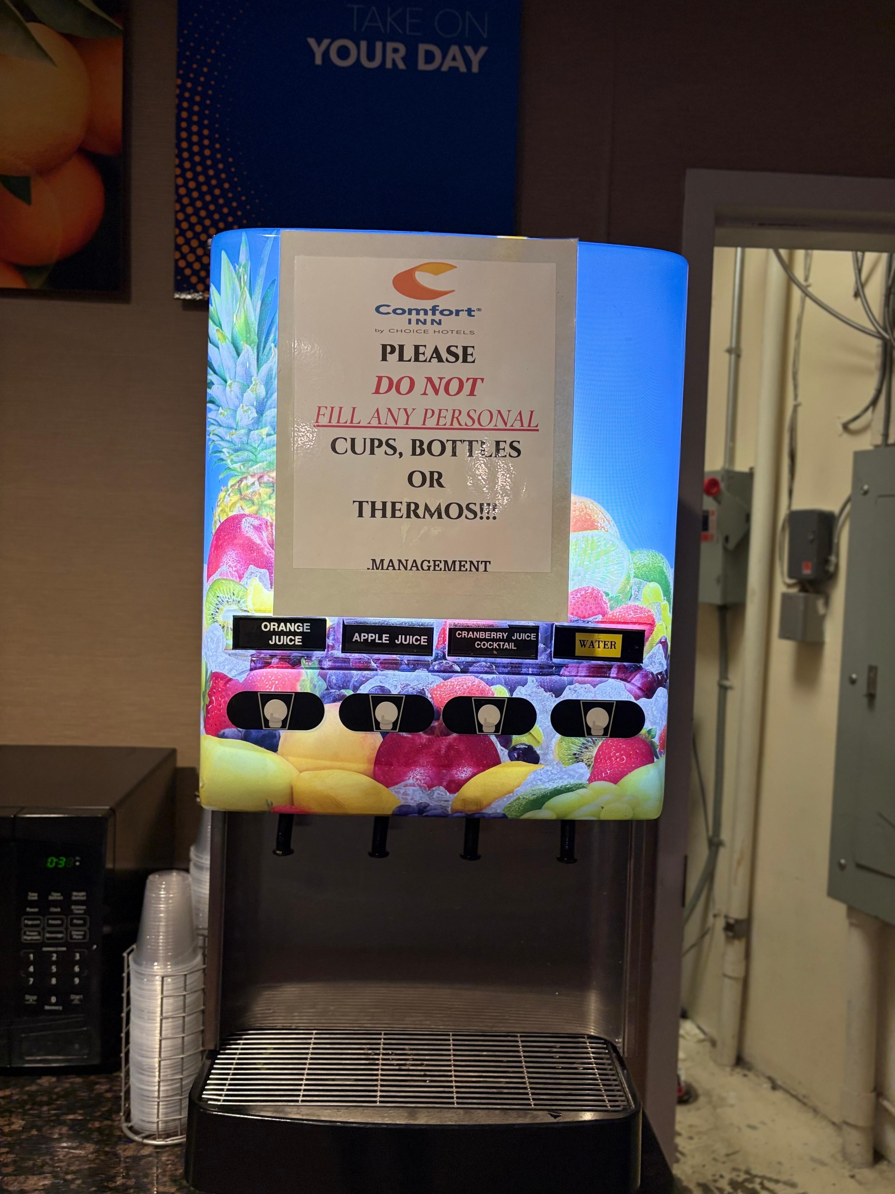 The juice selection was really good