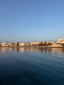Looking back at the apartment.