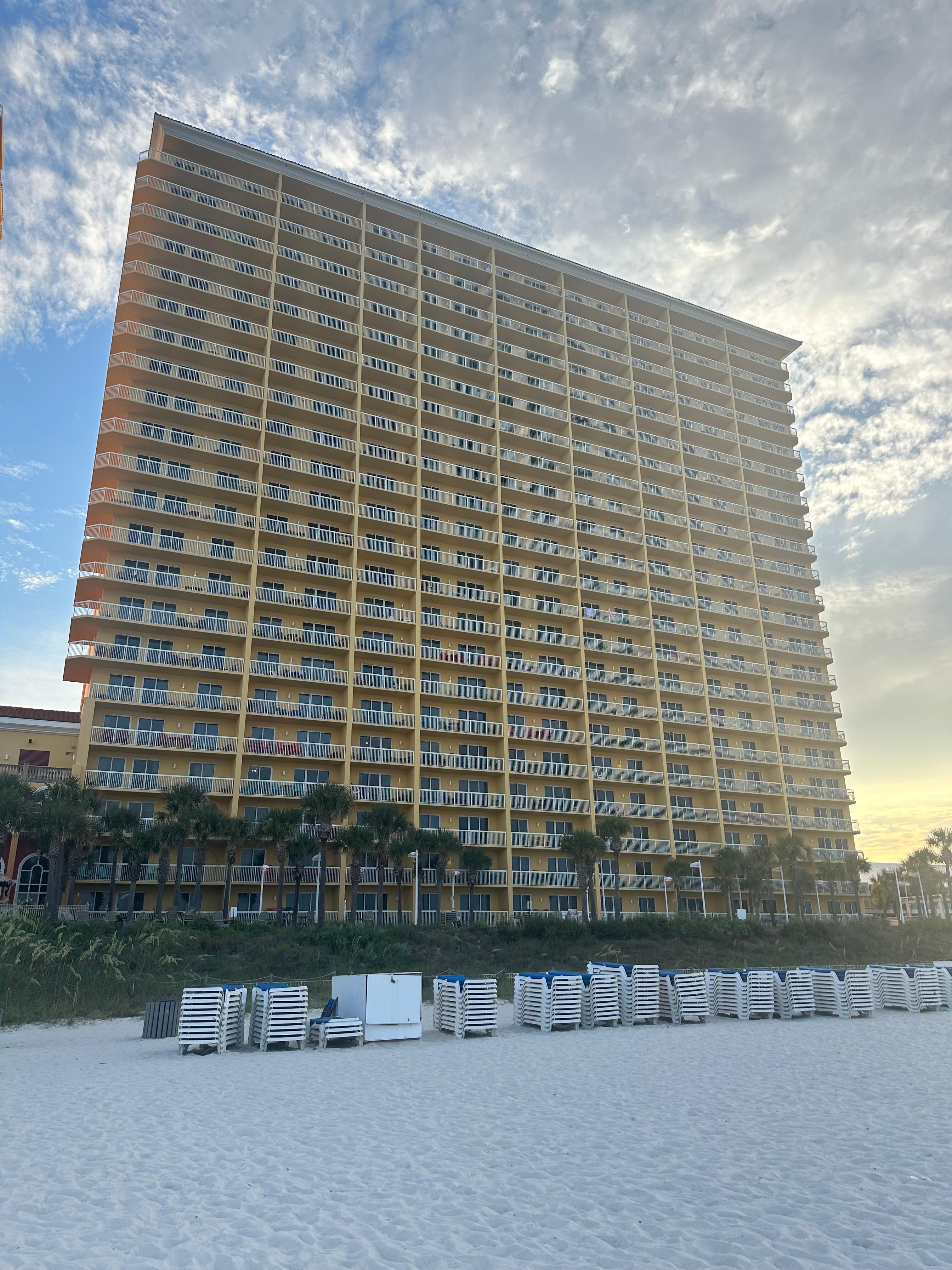 View of the room from the beach 