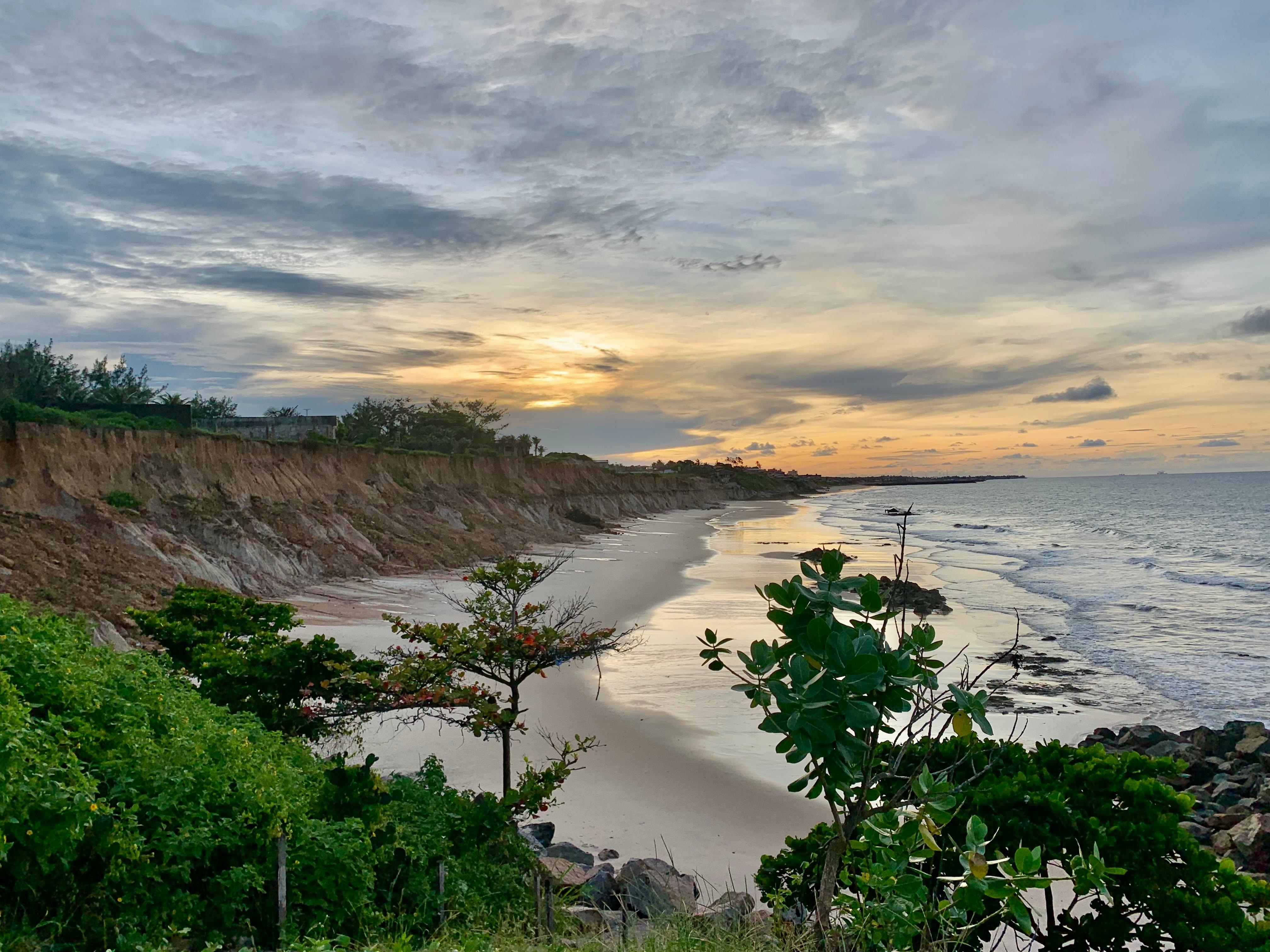 Durante a tarde podemos ver o pôr do sol 