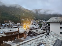 Looking out from our room window