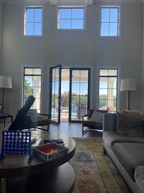 two story living room