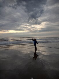 The beach access road was about a 5 minute walk from our door, and we loved going down there!