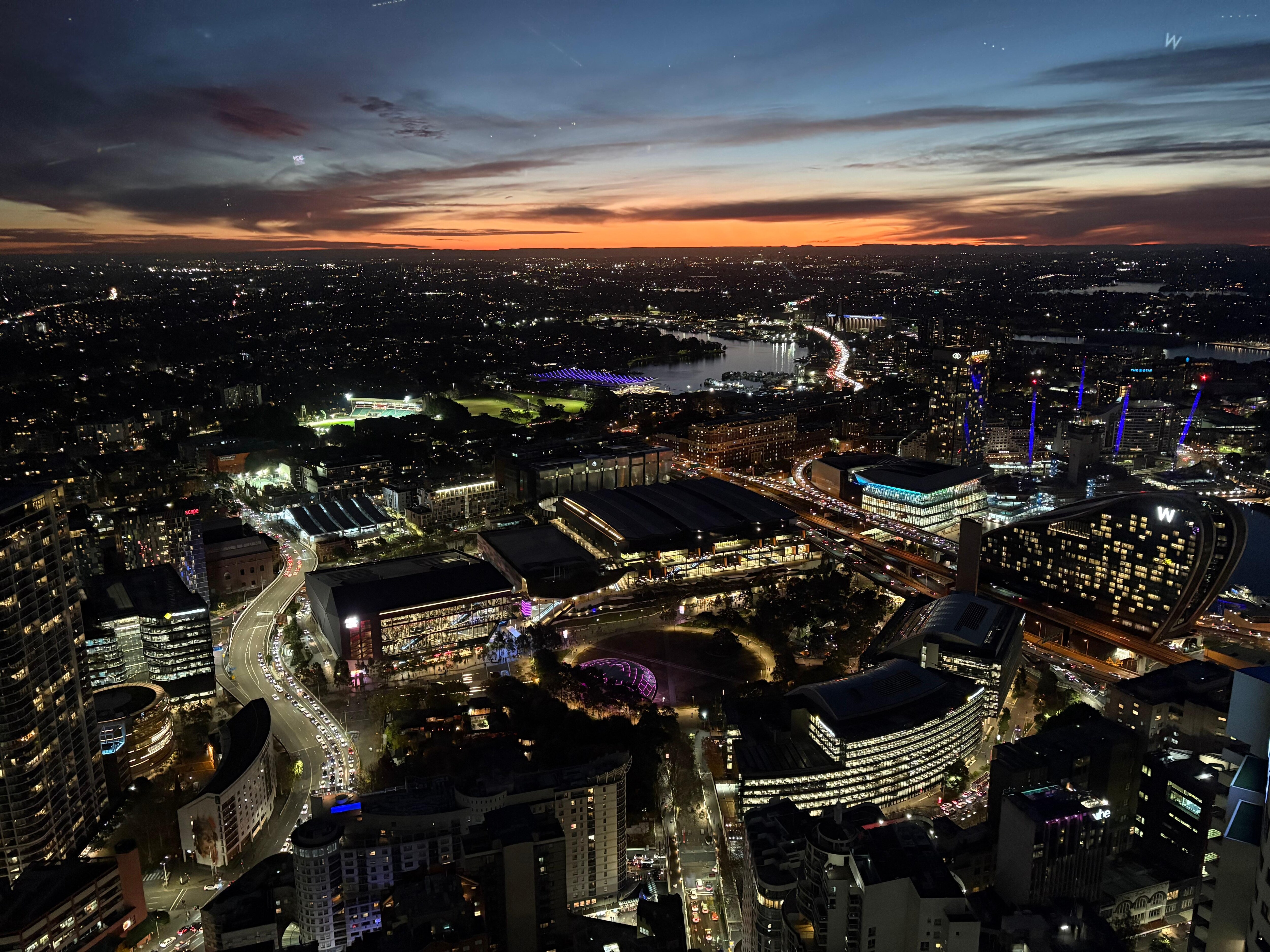 Sunset from the 74th floor 