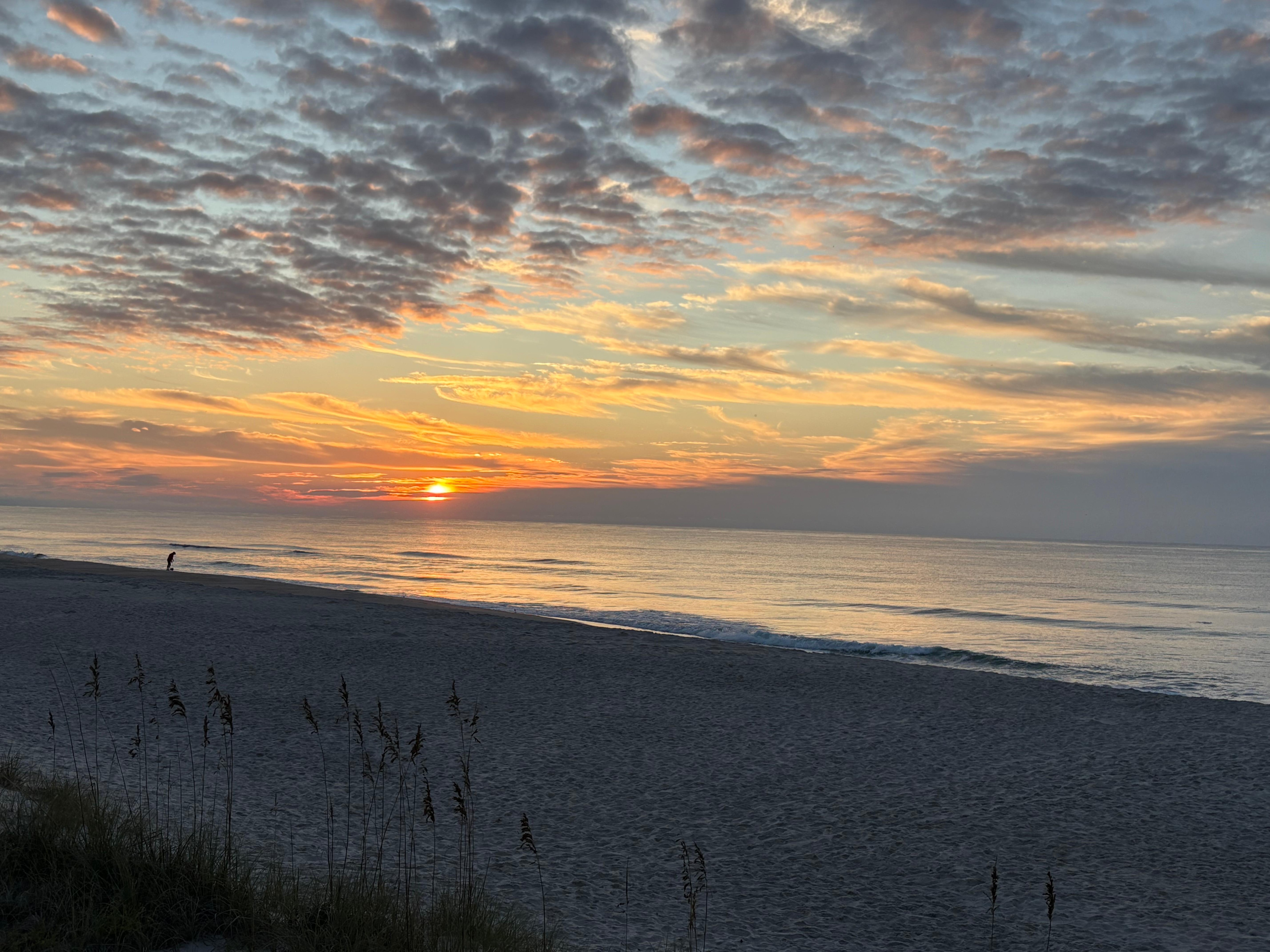 Sunrise view from deck
