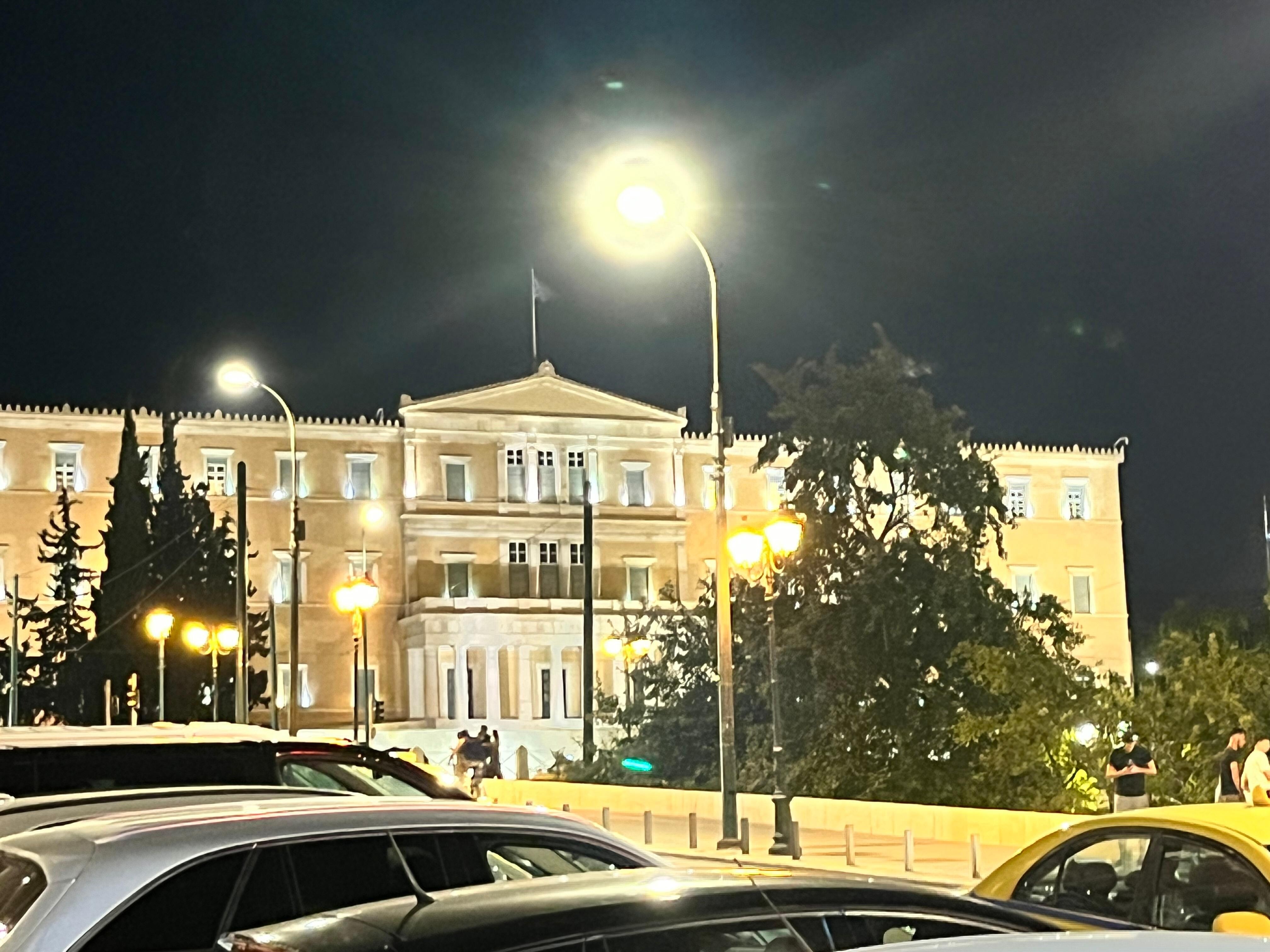 Parliament by night