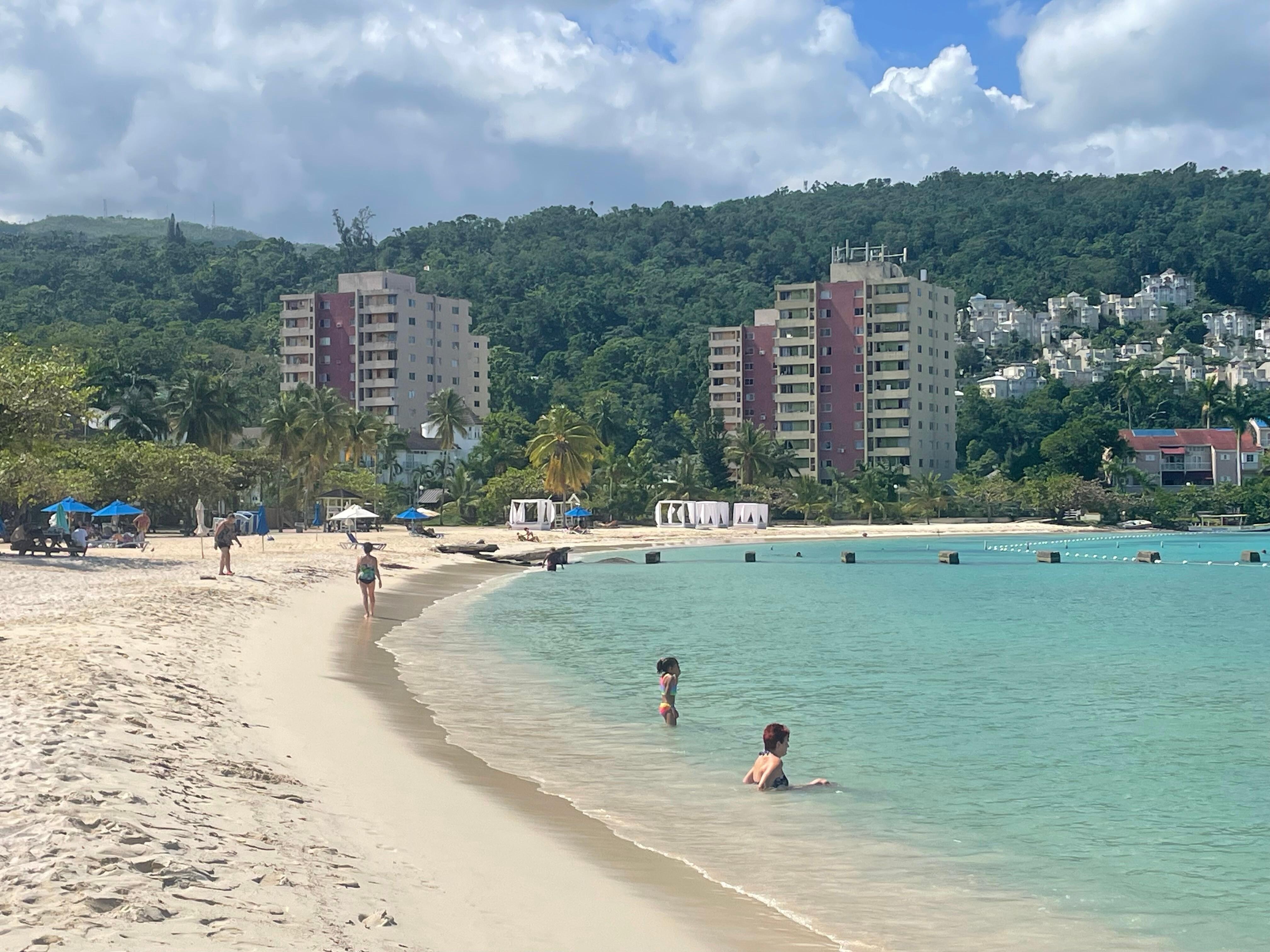 From the beach looking at Turtle Towers.