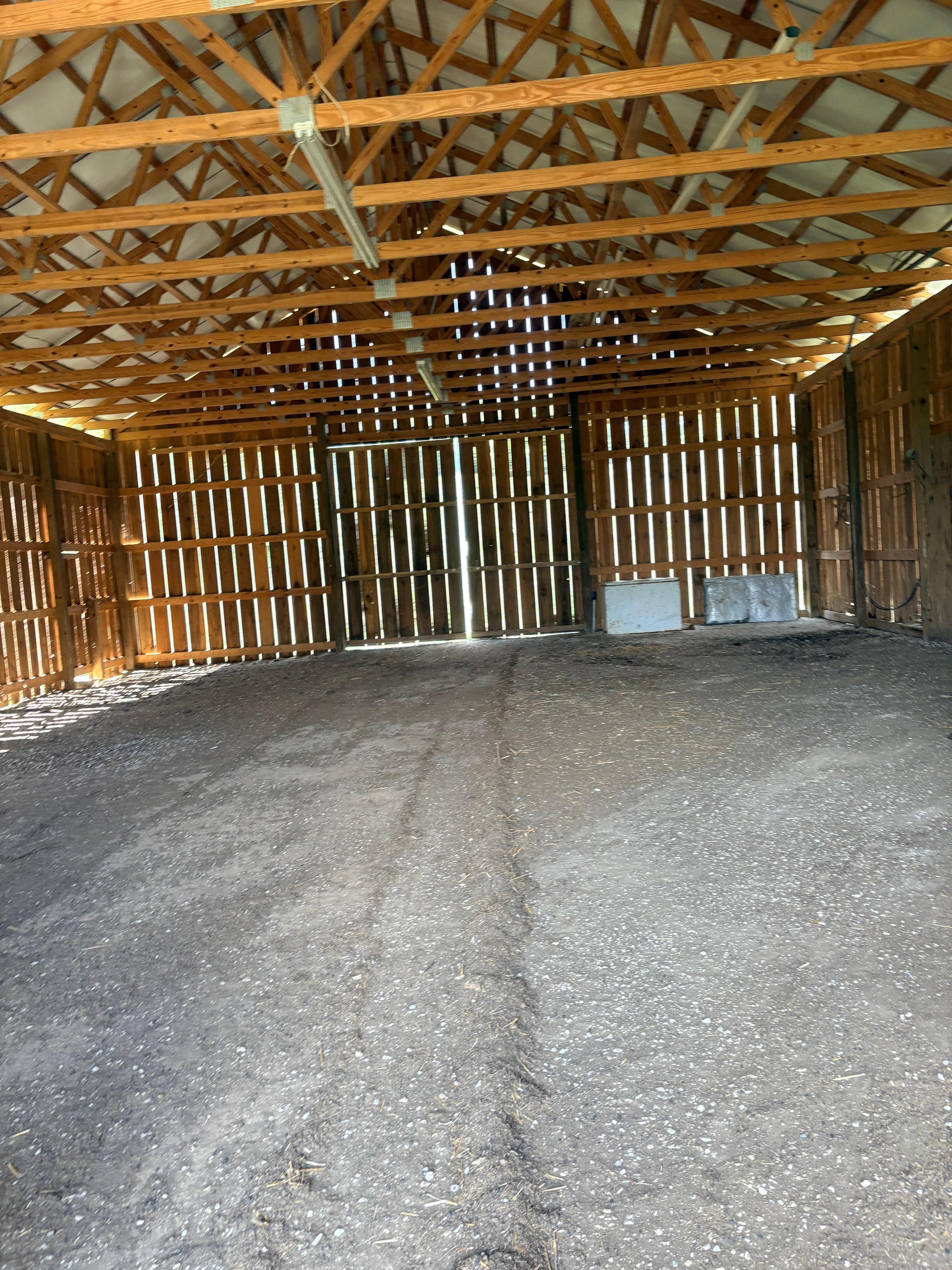 The inside the beautiful Barn located on the property! 