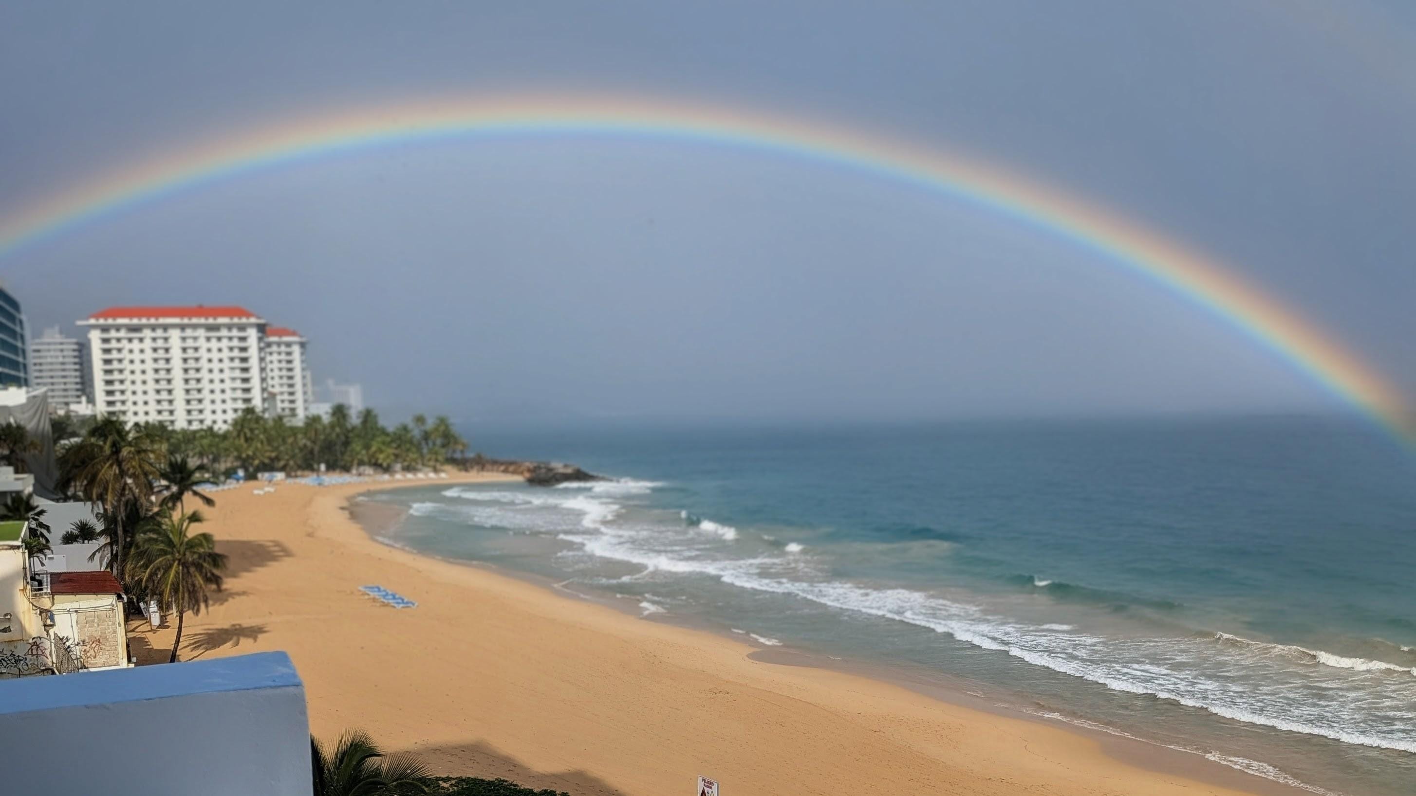 Rained a little and saw this from balcony !!