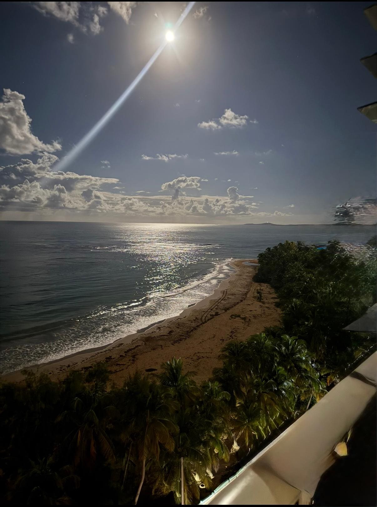 View from the balcony. 