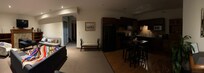 Living and kitchen area when entering.
