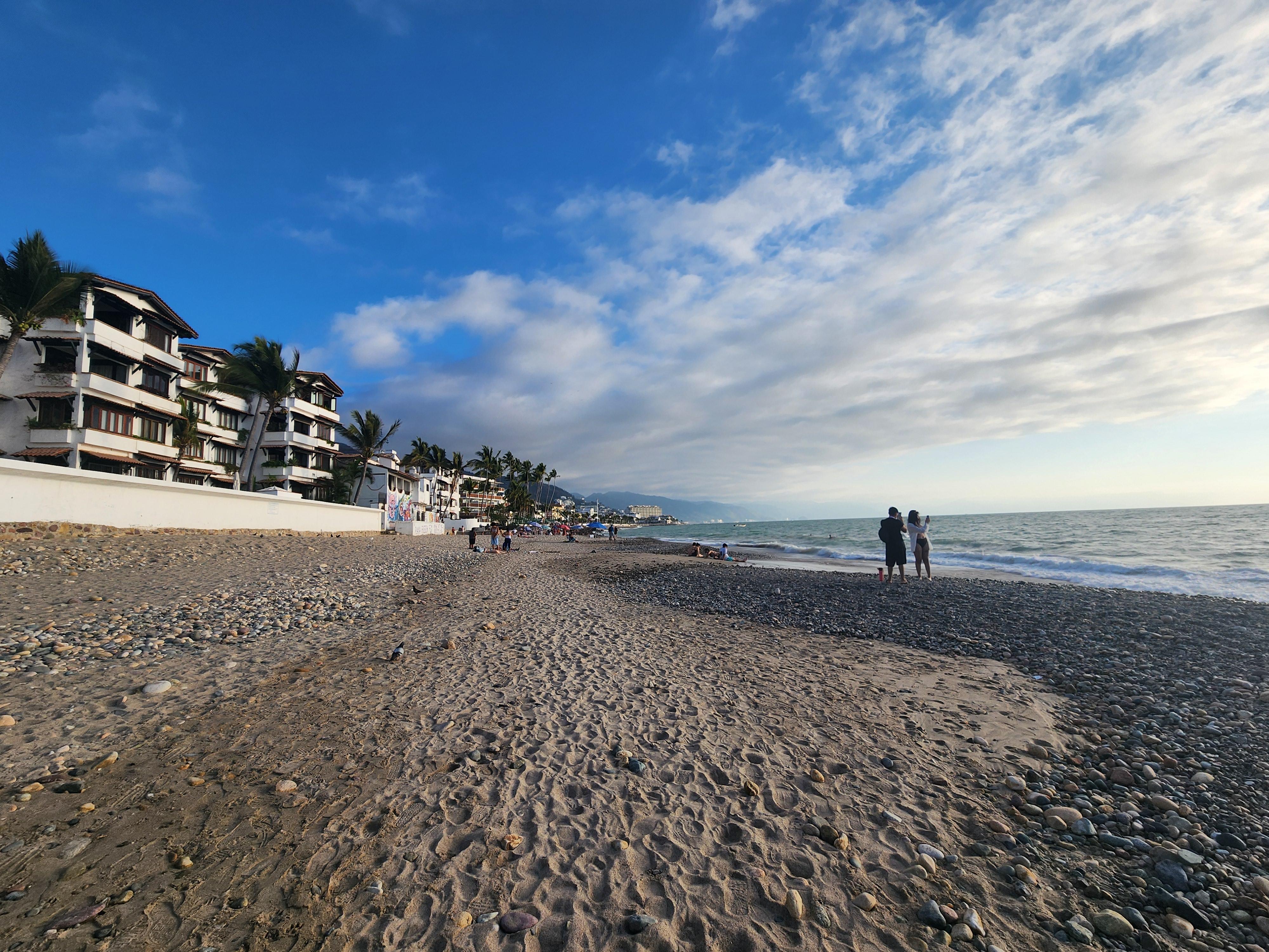 The beach is just around the corner,  great beach, beautiful views and water. 