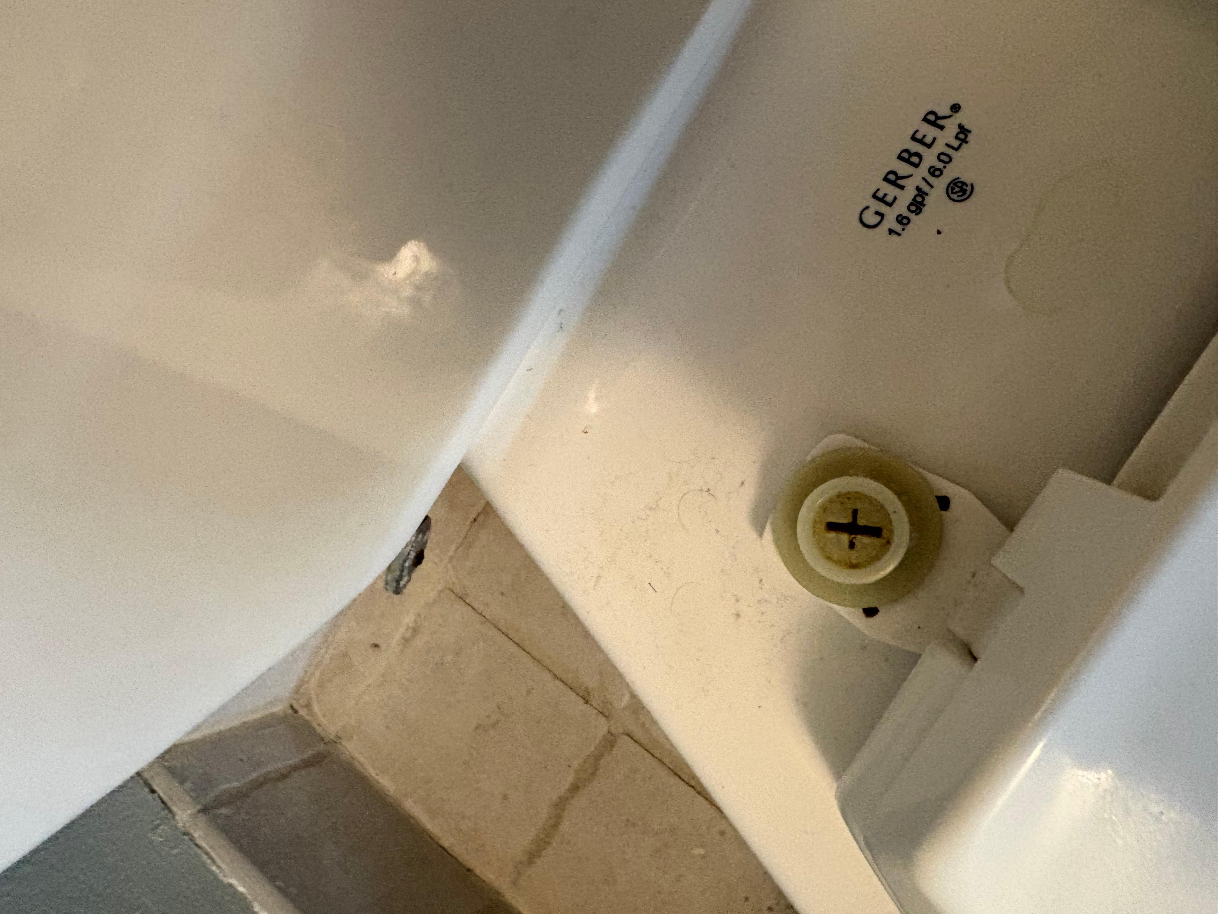 Toilet seat was not secure down properly. Every time you sat down toilet seat slid sideways.