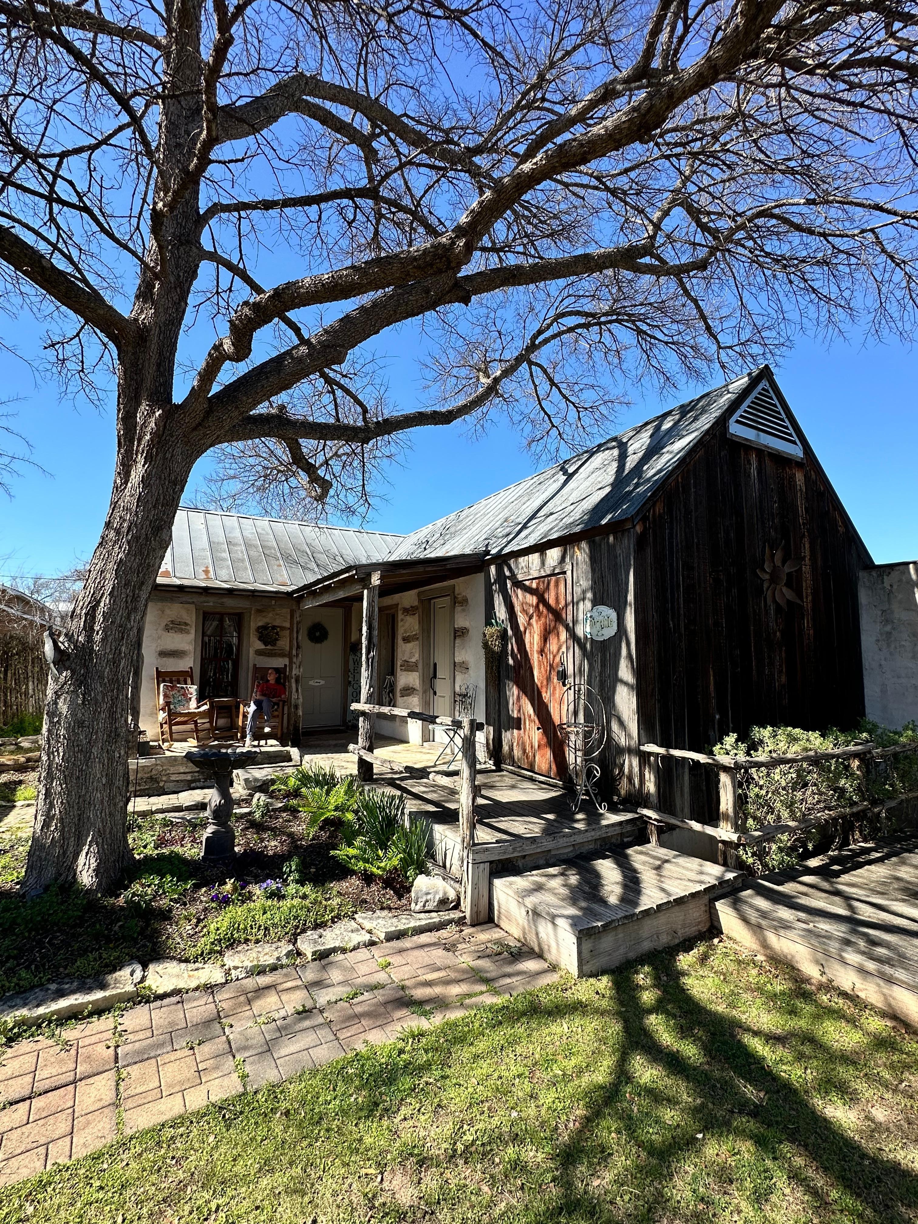 View of the porch and cottage 