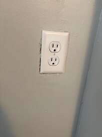 This outlet closest to the AC did not work.