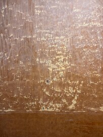 Old scratched furniture