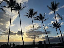 Sunset from pool