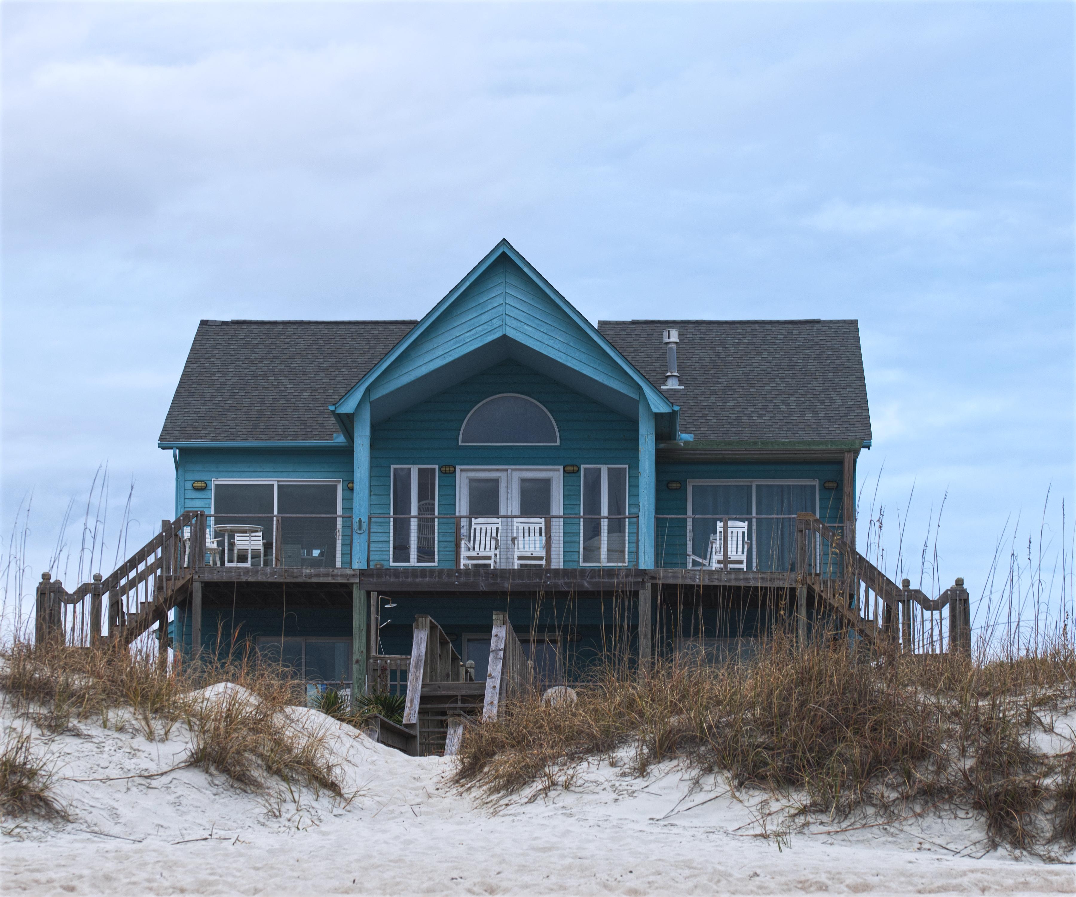 View from the Beach. Back of the House