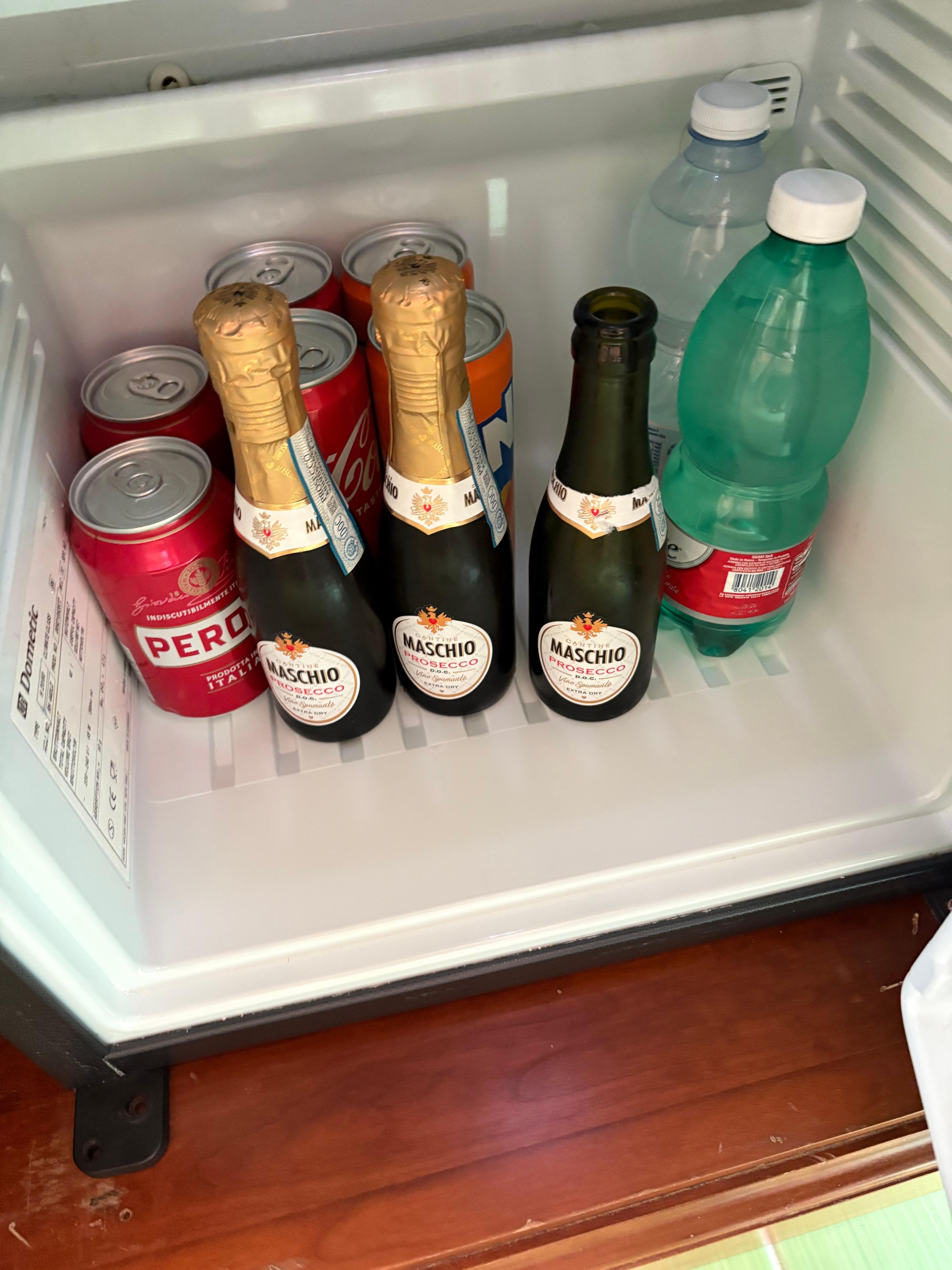 They never checked fridge while we were there and we founded and emptied bottle in it, water was never replaced, we needed to ask for it.