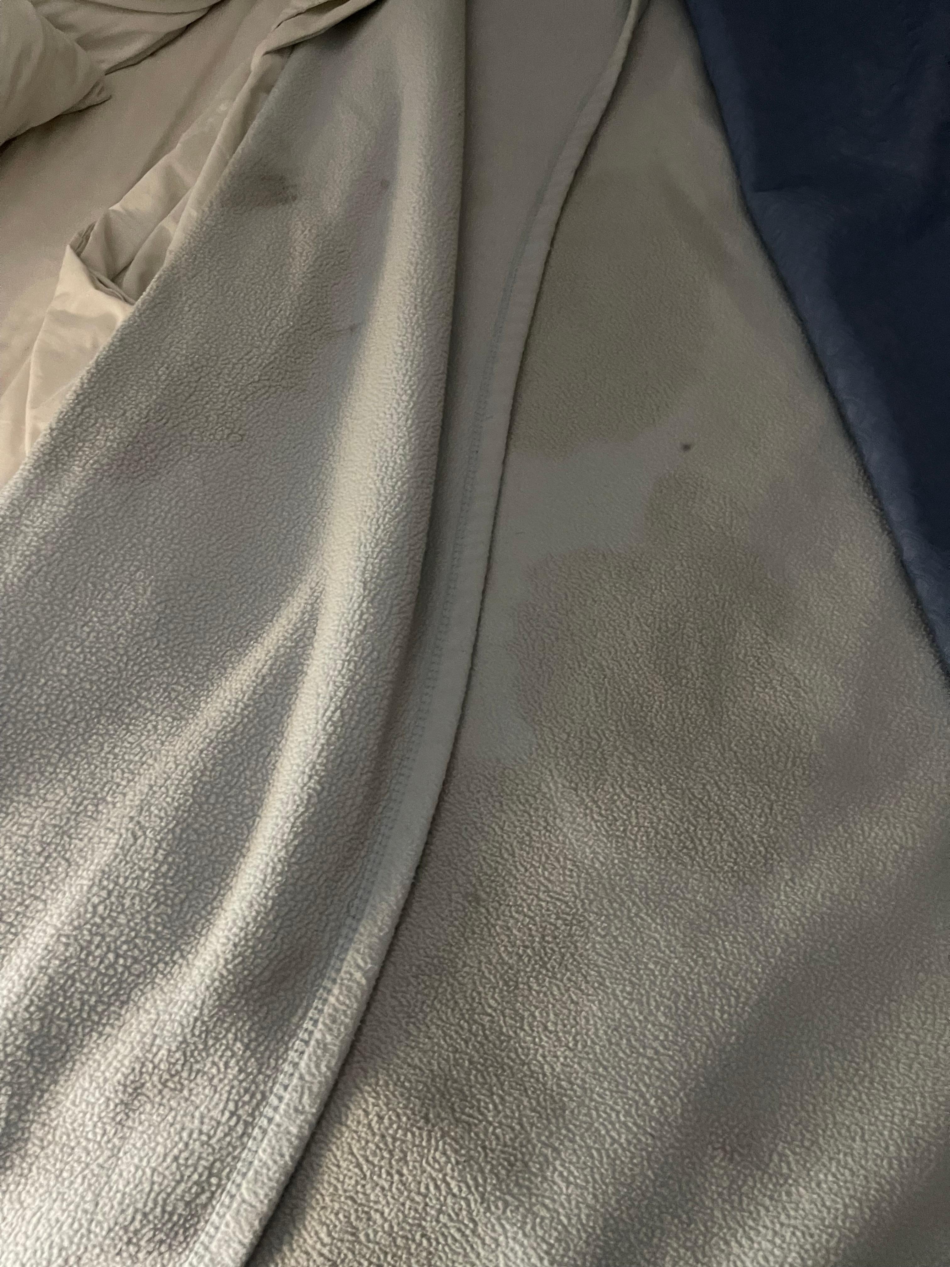 Spots on the blankets pillowcases