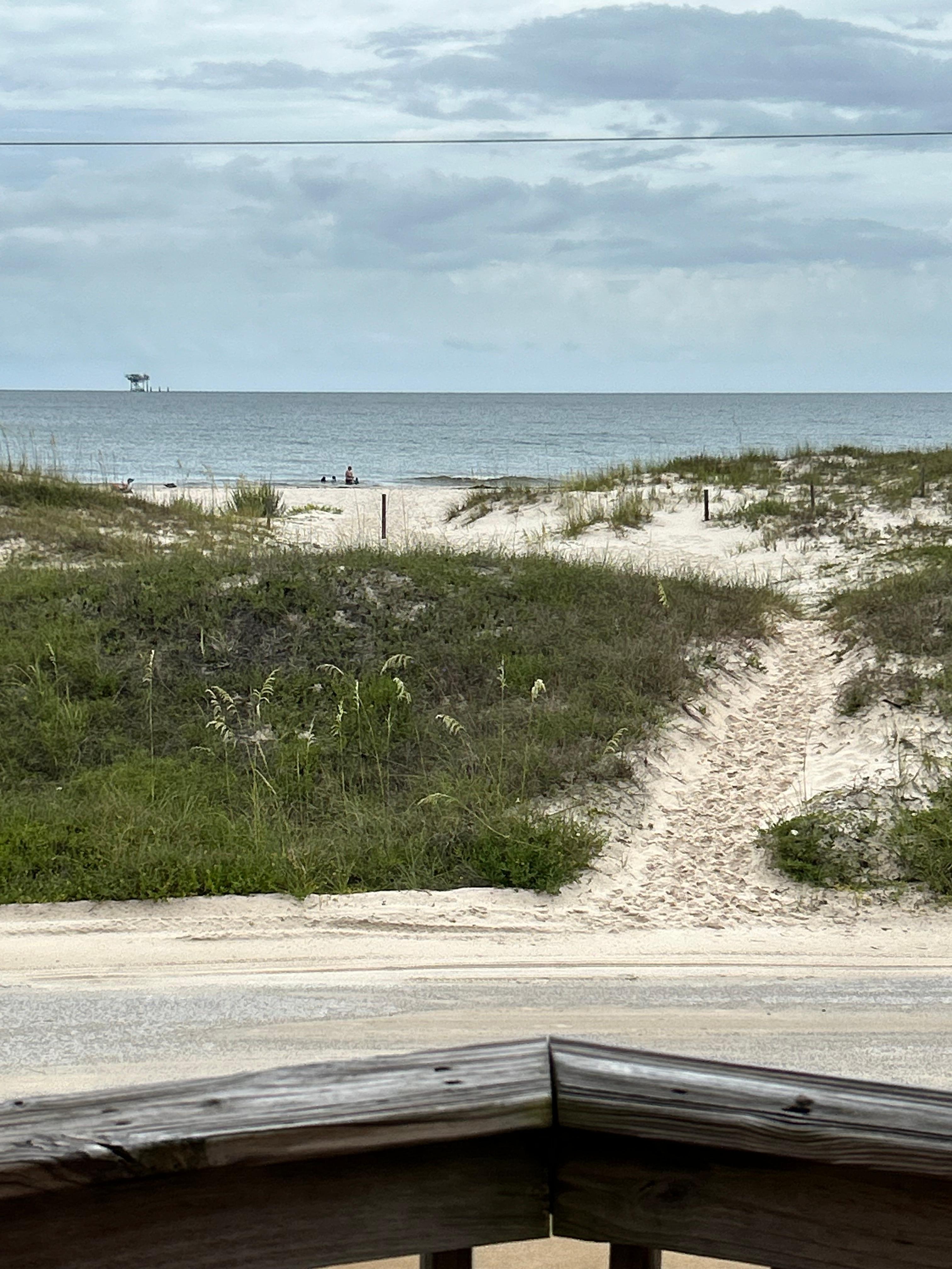 View from the front deck, beautiful even on a cloudy day