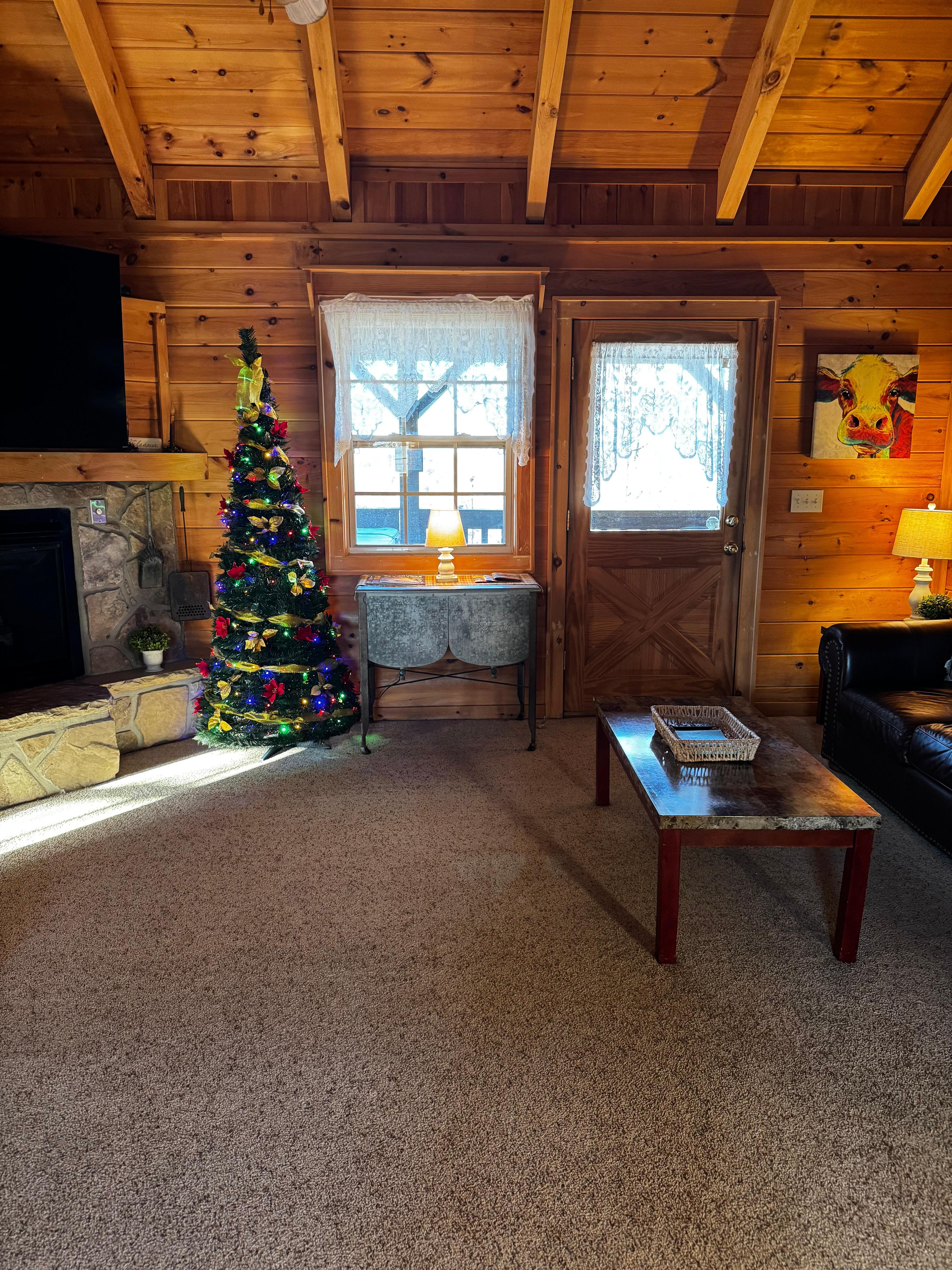 Cute Christmas tree greeted us upon our arrival!