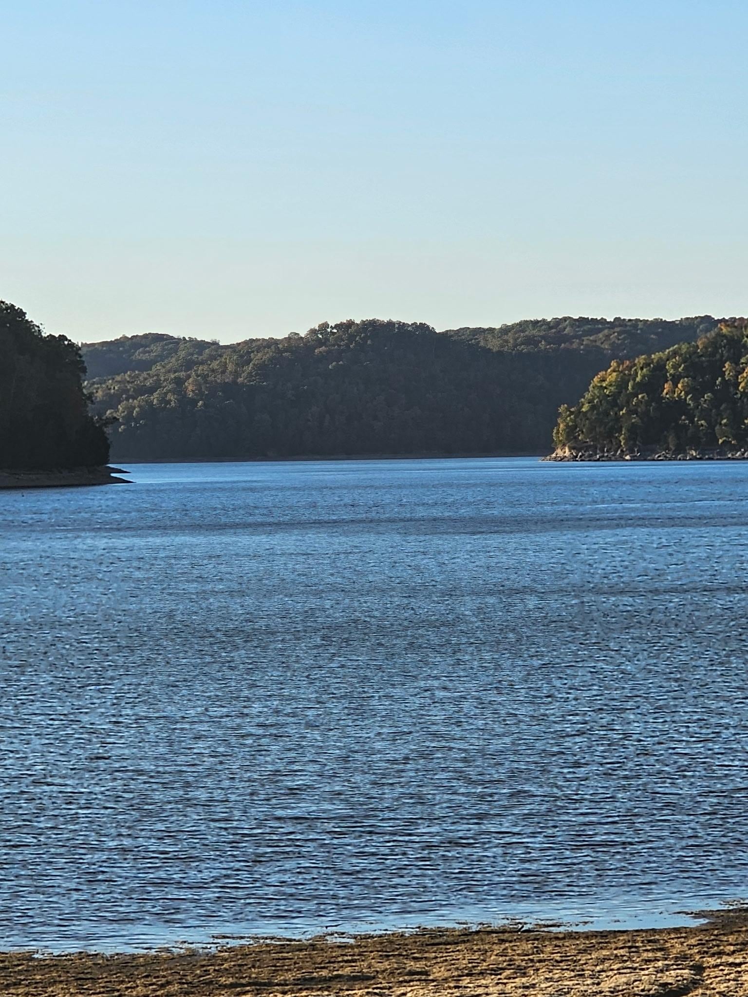 The lake view from the cabin