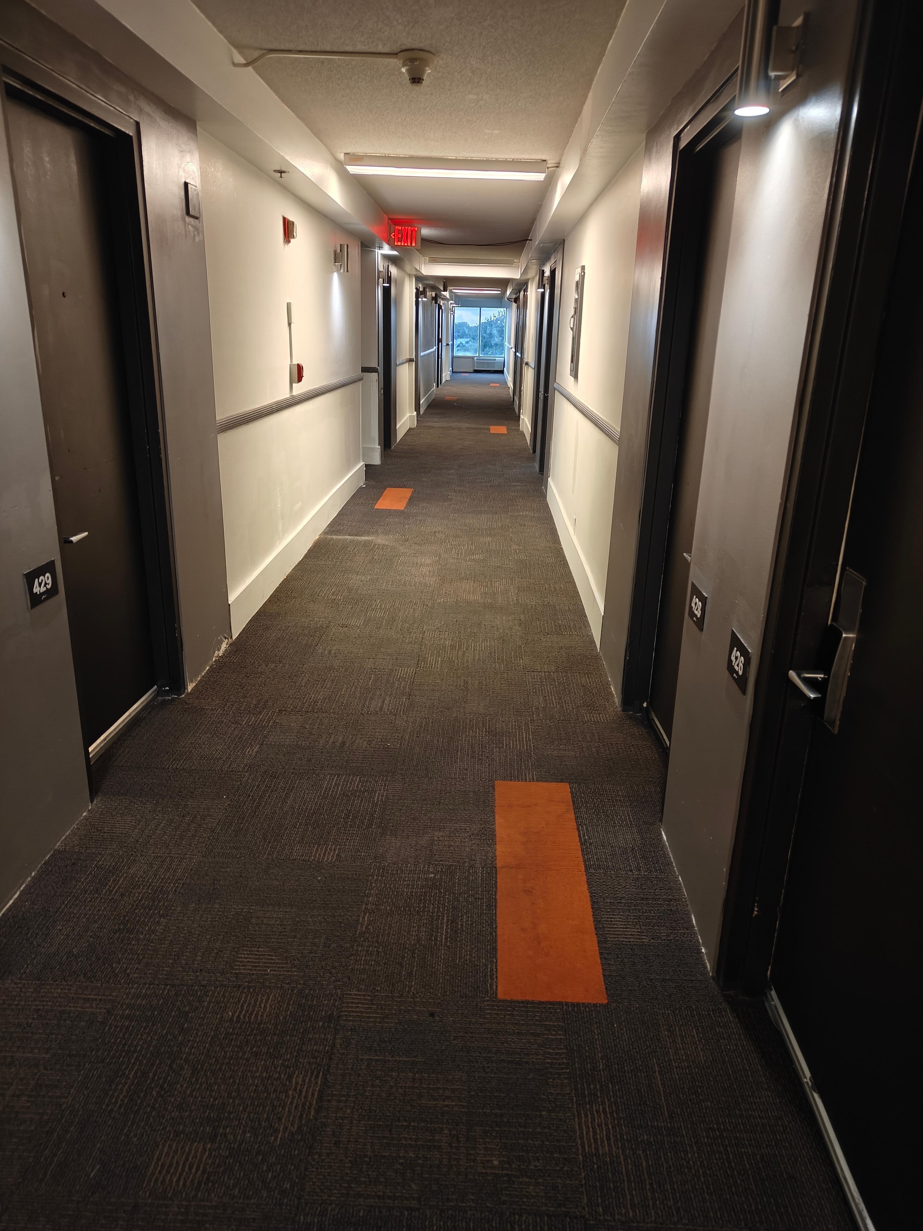Hallway. Dirty and not cleaned in ages