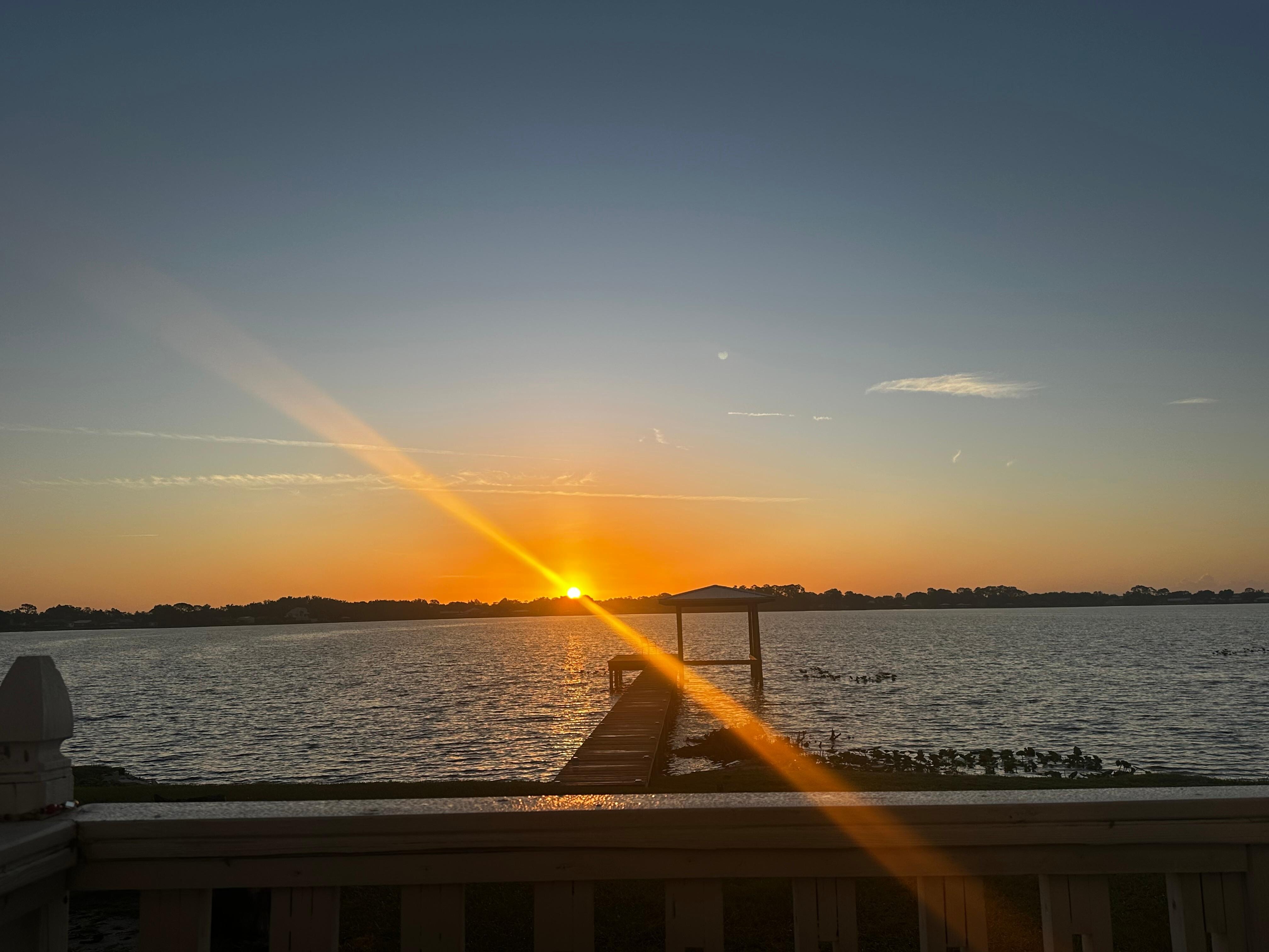 The sun gave us a great good morning. 