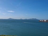 View from unit. Ship from the canal